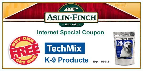 Buy one get one free K-9 products