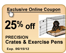 25% off Precision Crates and Exercise Pens