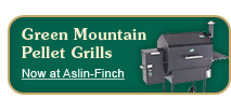 Green Mountain Pellet Grills available at Aslin-Finch